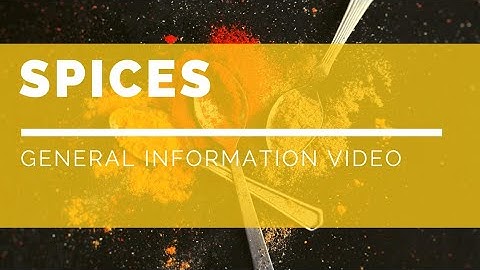 Spices| General Information Video |FSO Examination-Food Tech Student Guildelines| Simple Notes