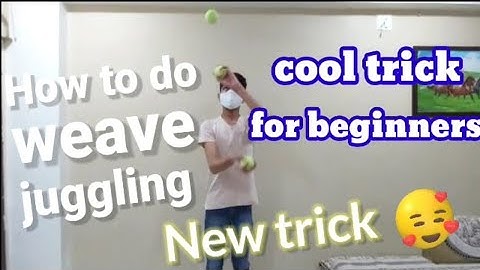 How to do weave juggling .beginner juggling tutorial.