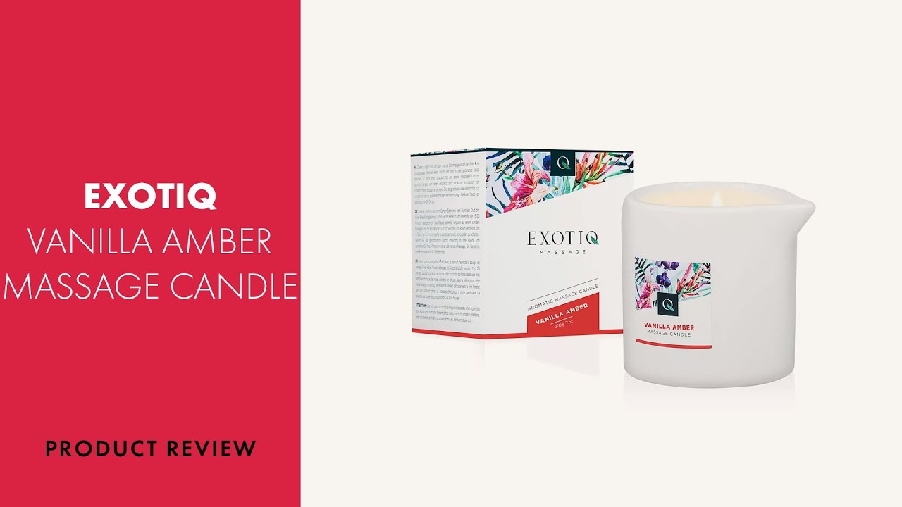 Exotiq Vanilla Amber Massage Candle 200g Review PABO YouTube