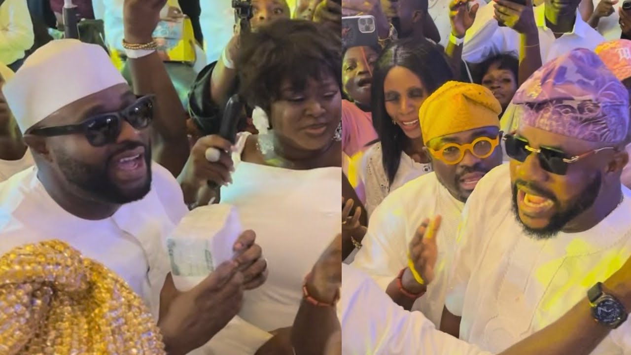 CAN’NT BELIEVE AS  ODUNLADE ADEKOLA GAVE MILLIONS OF NAIRA TO FEMI ADEBAYO AT KILANKO MOVIE PREMIERE