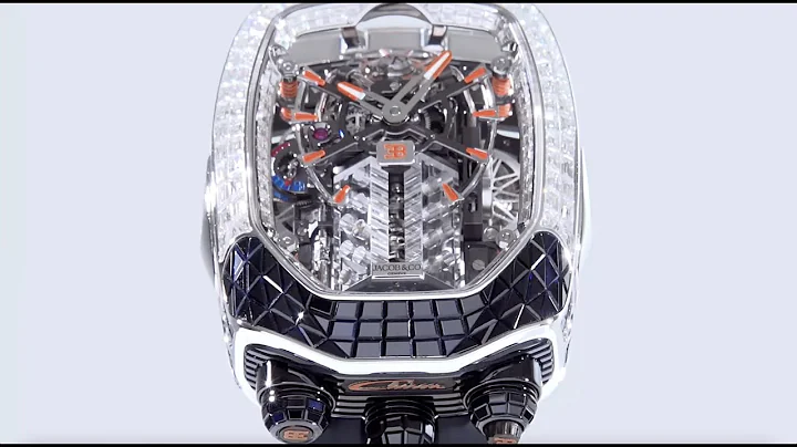 The Jacob & Co. Bugatti Chiron Baguette Black and Orange Sapphires