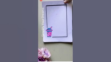 Border design for notebook/ Easy cover page design #shorts #trending #ytshorts #frontpageborder #art