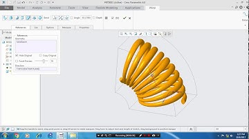 BENDING HELICAL SPRING IN CREO 4.0/3.0/2.0