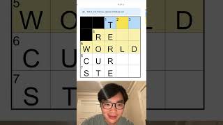 Solving the mini in 18 seconds - Sep 19 #crossword #crosswords #puzzle #nytmini #speedrun