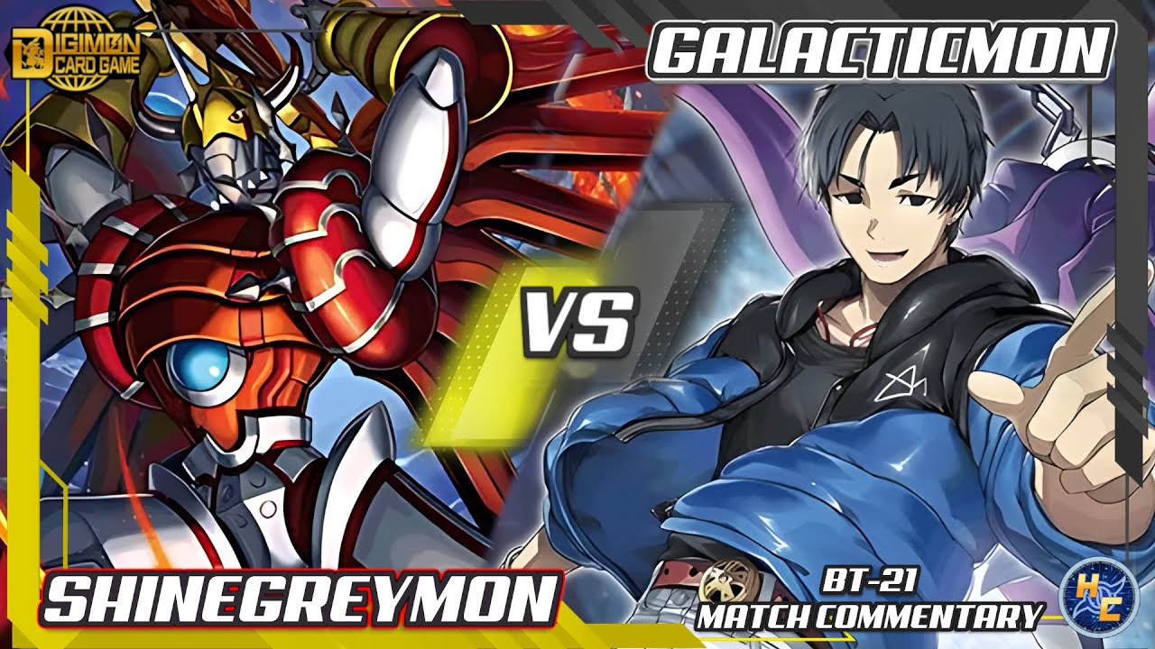 ShineGreymon vs Galacticmon - BT-21 Match Commentary