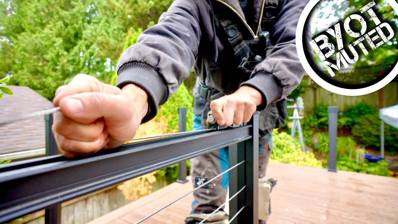 Easiest Deck Railing Ever Installed?! - MUTED - YouTube
