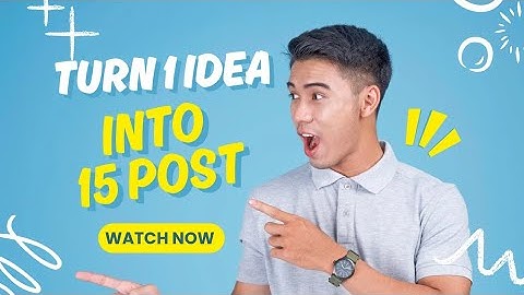 Turn 1 idea into 15 posts (Content Engine)