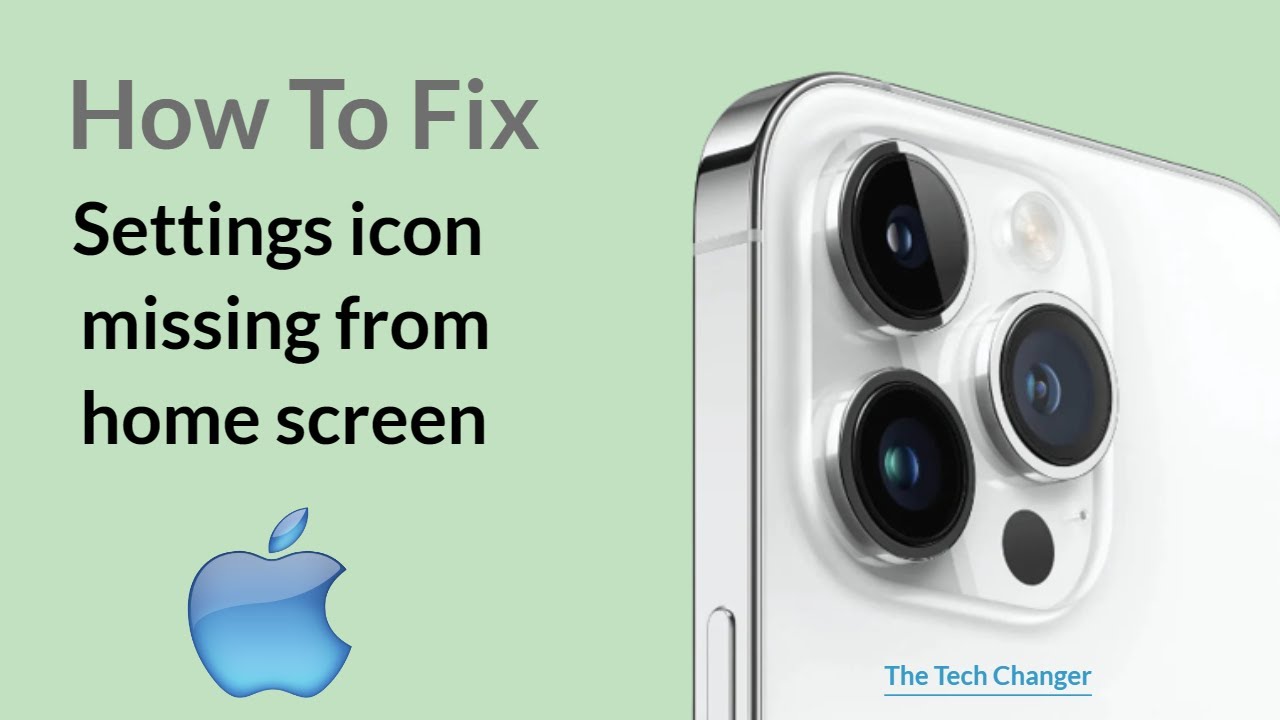 Settings Icon Missing From IPhone Home Screen How To Fix And Restore