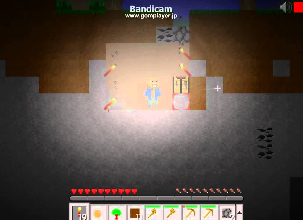 2dマインクラフト風ゲームやってみる Youtube