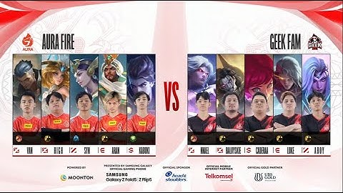 Aura Fire vs Geek Fam - Game 1 - MPL ID S12 | Regular Season Day 1 Week 4 | English