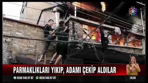 Yaşlı adamı yangından böyle kurtardılar