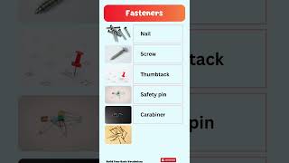 English Vocabulary Shorts #087 – Fasteners in English (Nail to Bobby Pin)