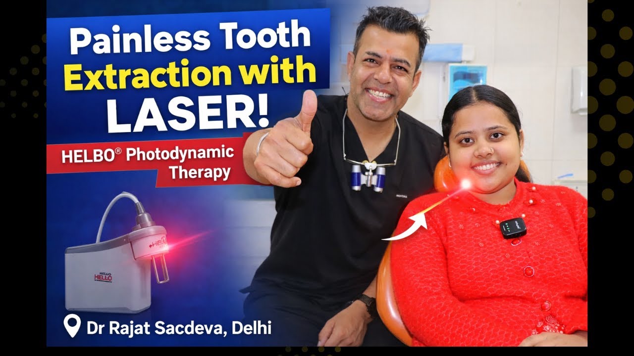 Painless Tooth Extraction with Laser | HELBO® Photodynamic Therapy | Dr ...