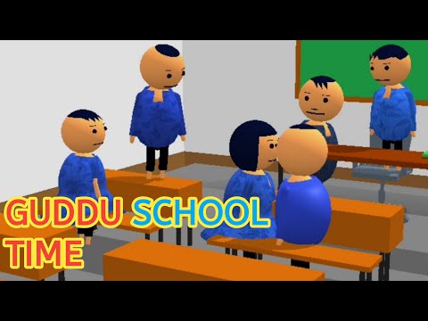 Funny Videos Guddu Bak Bak Guddu School Time Cartoon Hindi Funny 