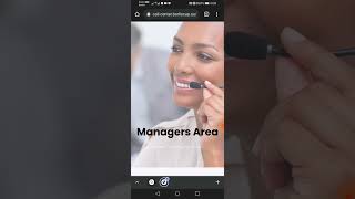 How to login to the managers area to start training.