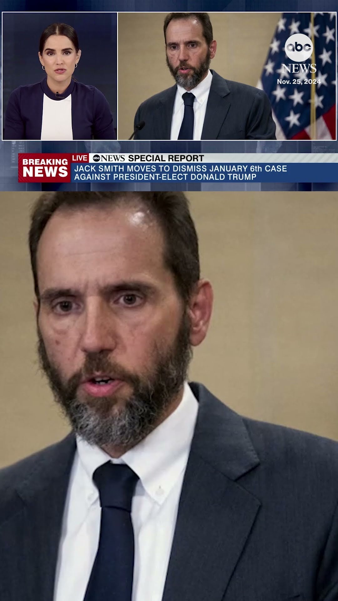 Jack Smith moves to dismiss federal election interference case against Trump