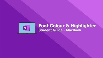 Class Notebook for Students – Font Colour & Highlighter on Apple MacBook 🏄‍♂️