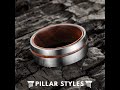 6mm & 8mm Titanium Mens Wedding Band with Koa Wood 6mm & 8mm Titanium Mens Wedding Band with Koa Wood