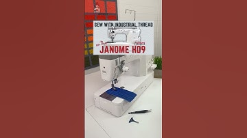 Want to use industrial threads on your Janome HD-9 without the hassle? 🤔
