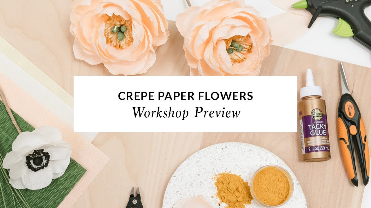 Crepe Paper Flowers Craft Kit | By The Danes