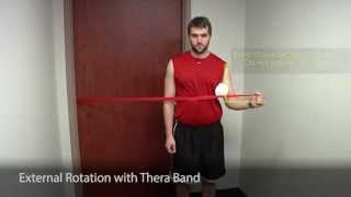 External Rotation with Thera Band