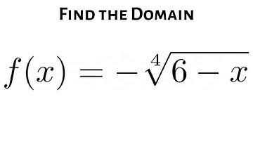 How to Find the Domain of a Function with a Fourth Root
