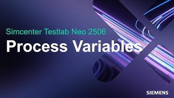 Simcenter Testlab Neo 2506 Process Variables