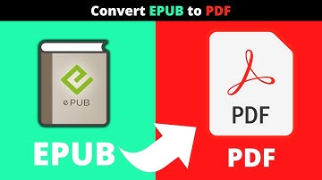 How to convert EPUB to PDF - Ebook to PDF