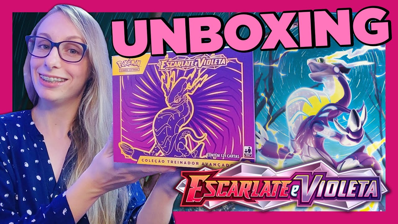 Box Treinador Avançado Pokémon Escarlate E Violeta 3 Obsidiana Em