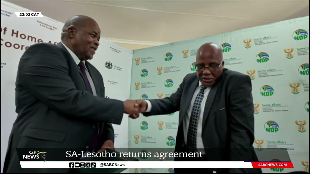 SA, Lesotho sign returns agreement YouTube