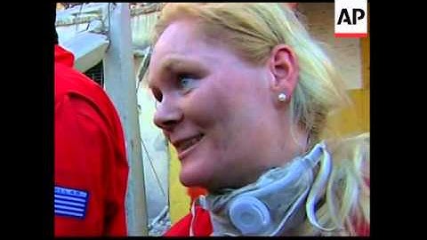 Different angle of rescue of man after 11 days, rescuer reax