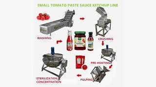 Mini Small Scale Semi Automatic Manual Tomato Paste Ketchup Making Machine Sauce Processing Line