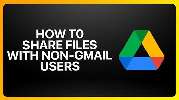 How To Share Google Drive Files With Non-Gmail Users 2025! Tutorial