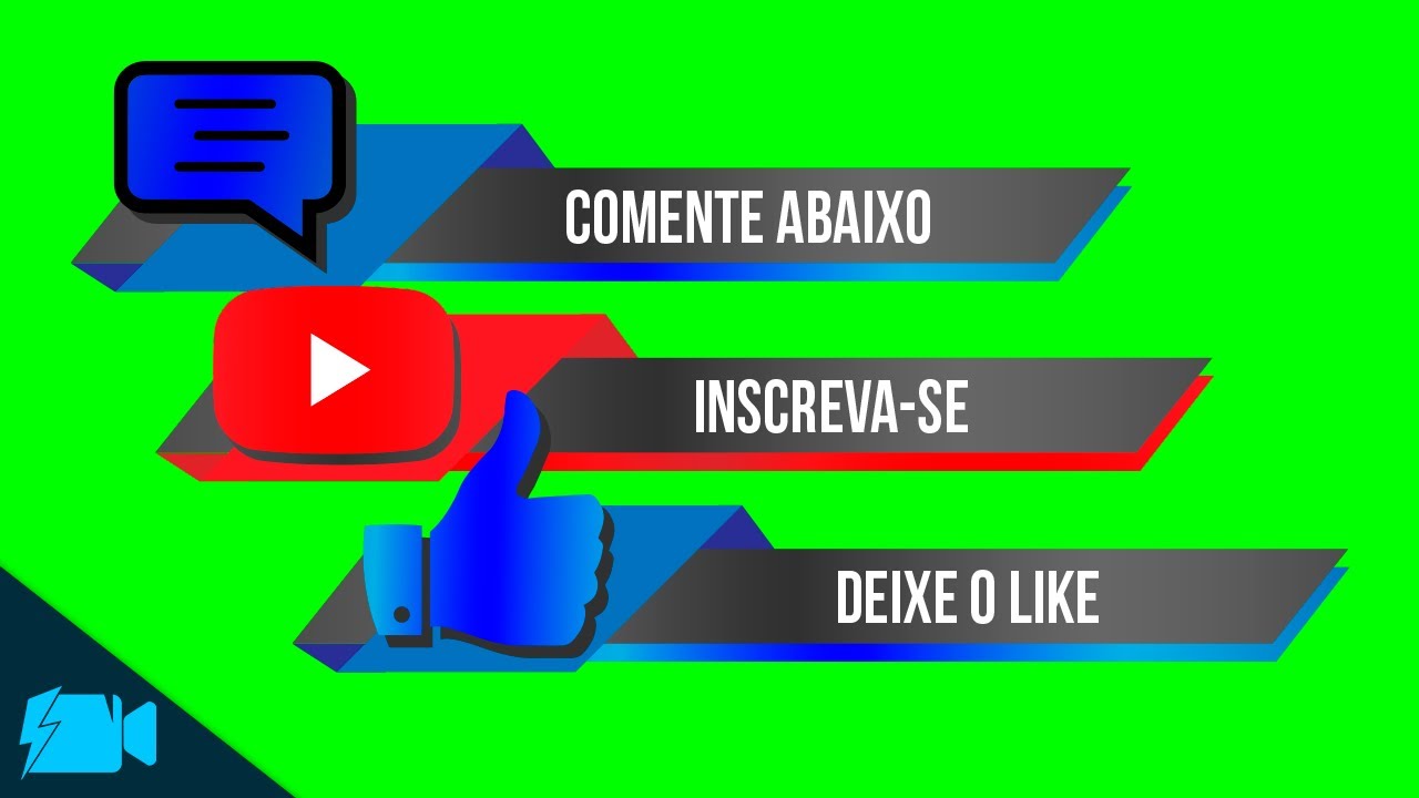 PACK Chroma Key INSCREVA-SE - LIKE - COMENTE [Design Profissional] | #1 -  YouTube