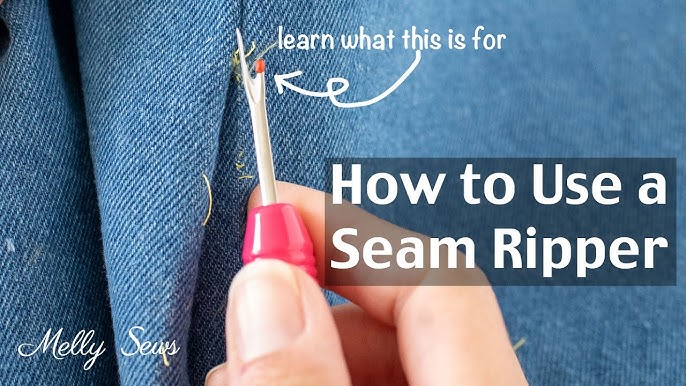 How to use a Seam Ripper Properly / Unpicking VRS Seam Ripping