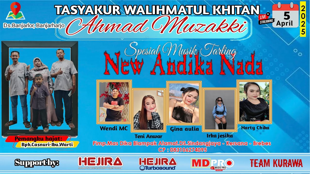 LIVE TREAMING NEW ANDIKA NADA 05 APRIL 2025 DS.BANJARLOR - BANJARHARJO - BREBES