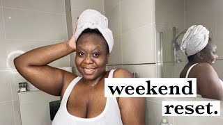 WEEKEND RESET ROUTINE | journaling, cleaning, skin care and more
