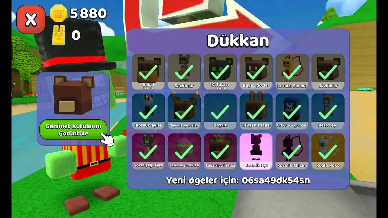 13 abone özel paralı eşyaları aldım😱🐻/Super bear adventure 