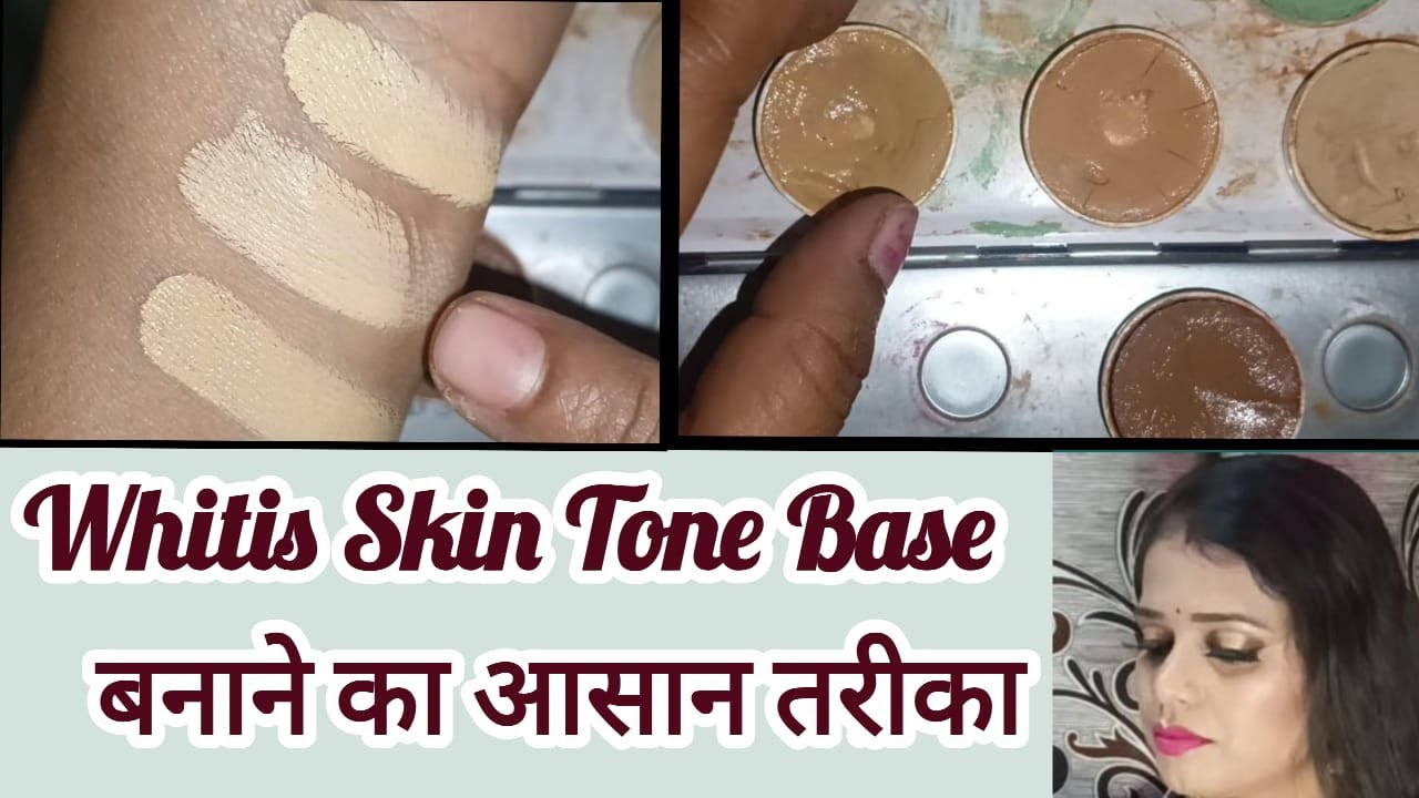 Kryolan supra colour se Whitish Skin Tone Base kaise banaye Whitish