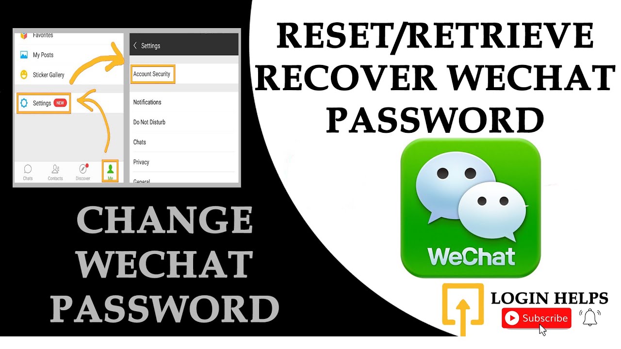 Retrieve password. Пароль от WECHAT. Как найти идентификатор WECHAT.