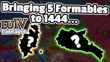 EU4, But I Bring 5 Random Formables to 1444... AGAIN | AI Only Timelapse