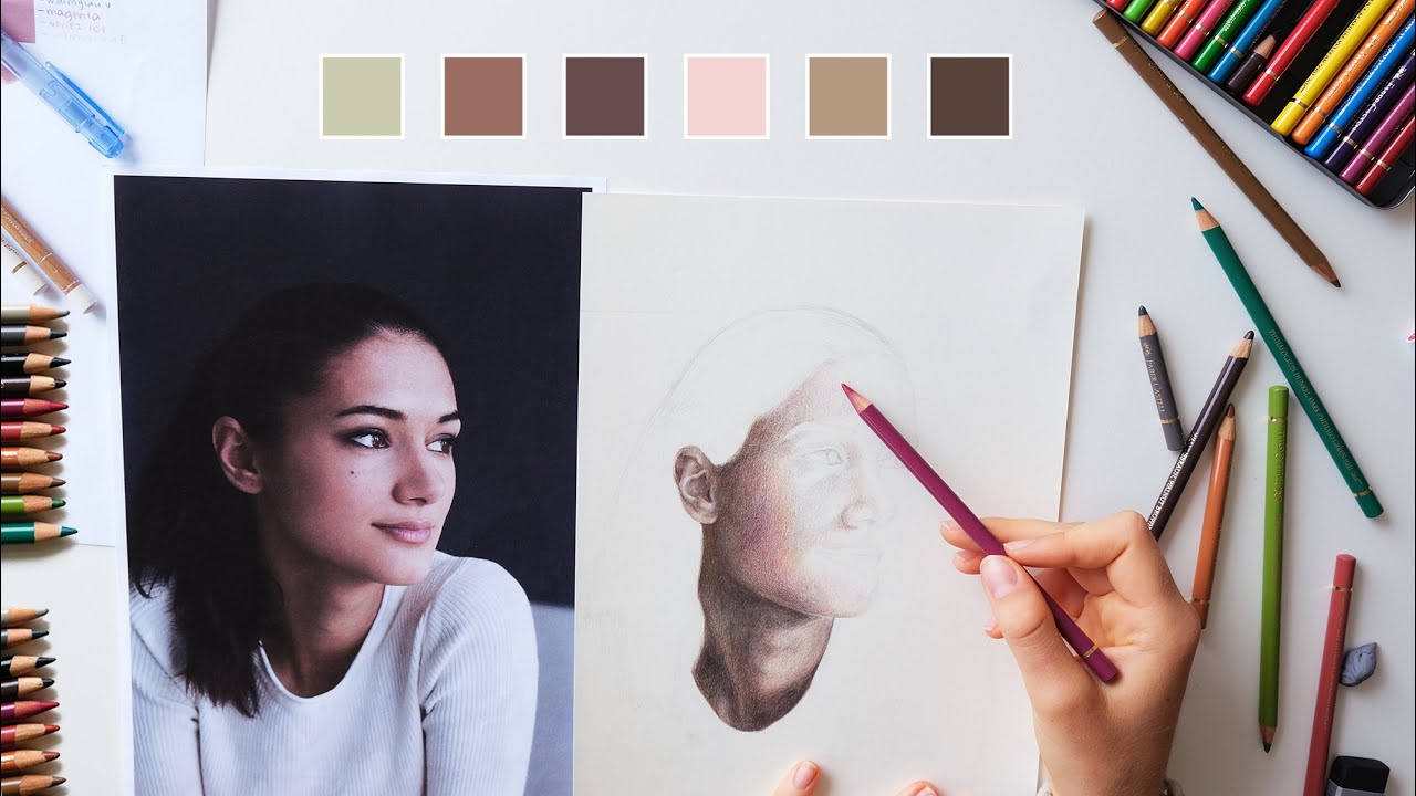 DRAWING SKIN TONES WITH COLORED PENCILS 