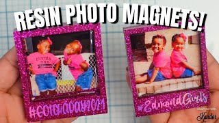 RESIN PHOTO MAGNETS!!!!! | EASY RESIN PROJECT FOR BEGINNERS | Crafting with Kandor