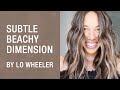 Subtle Beachy Dimension by Lo Wheeler | Face-Framing Technique | Kenra Professional