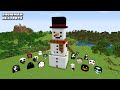 SURVIVAL SNOWMAN HOUSE WITH 100 NEXTBOTS in Minecraft - Gameplay - Coffin Meme
