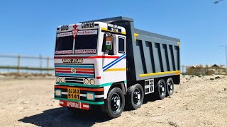 R V. CONSTRUCTION ANAND | GJ24 X 5141| Ashok Leyland 3118 Tipper Truck Miniature Making Model
