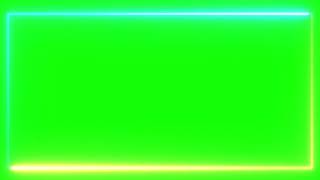 Футажи Для Видеомонтажа Неоновая Рамка На Зелёном Фоне Neon Frame Green Screen