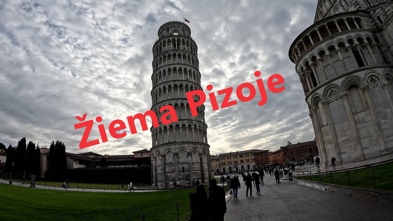 Italijos Pizos bokštas ir kelionė iki Pompėjos