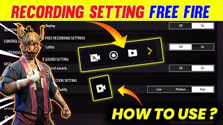 Free Fire Recording Setting | How To Record Free Fire Gameplay screenshot 4