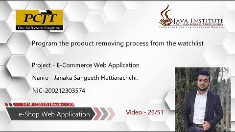 Program the product removing process from the watchlist
